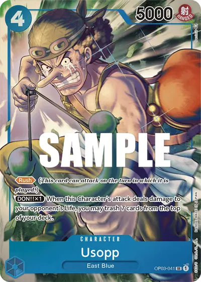 Usopp OP03-041 Alternate Art OP03 Pillars of Strength