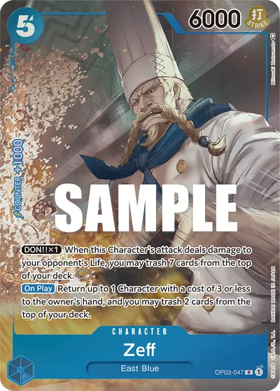 Zeff OP03-047 Alternate Art OP03 Pillars of Strength