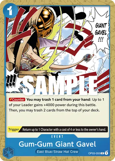 Gum-Gum Giant Gavel OP03-055 OP03 Pillars of Strength
