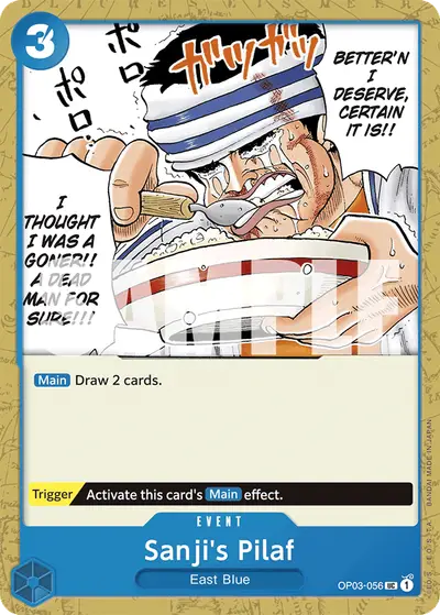 Sanji's Pilaf OP03-056 Reprint 1 PRB01 One Piece Card The Best