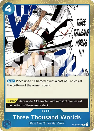 Three Thousand Worlds OP03-057 Jolly Roger Foil PRB01 One Piece Card The Best