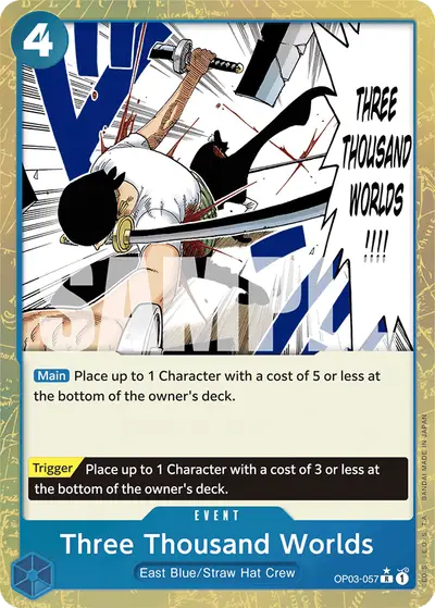 Three Thousand Worlds OP03-057 Textured Foil PRB01 One Piece Card The Best