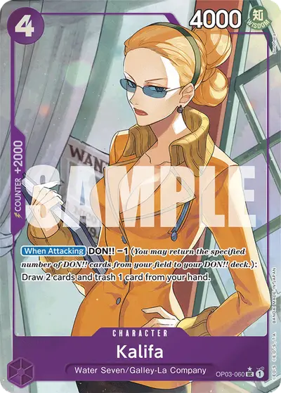 Kalifa OP03-060 Full Art PRB01 One Piece Card The Best