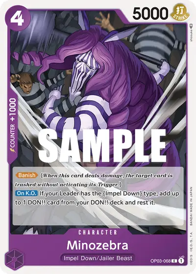 Minozebra OP03-068 OP03 Pillars of Strength