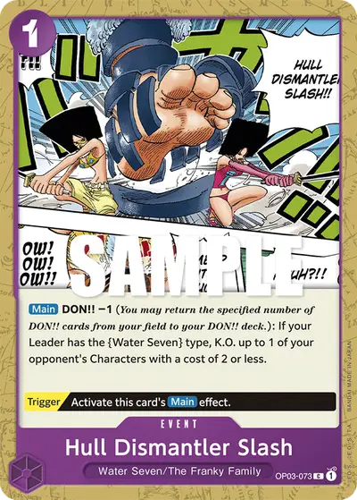 Hull Dismantler Slash OP03-073 OP03 Pillars of Strength