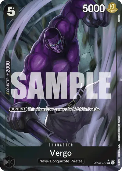 Vergo OP03-079 Full Art PRB01 One Piece Card The Best