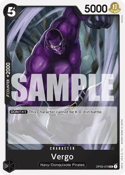 Vergo OP03-079 Reprint PRB01 One Piece Card The Best