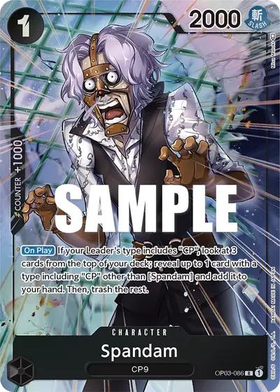 Spandam OP03-086 Alternate Art OP03 Pillars of Strength