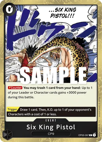 Six King Pistol OP03-097 OP03 Pillars of Strength