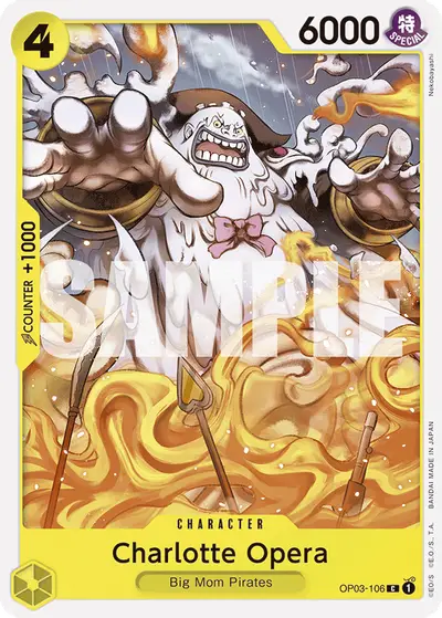 Charlotte Opera OP03-106 Reprint 1 ST20 Yellow Charlotte Katakuri