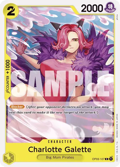 Charlotte Galette OP03-107 Reprint 1 ST20 Yellow Charlotte Katakuri