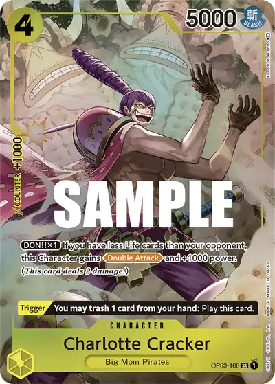 Charlotte Cracker OP03-108 Alternate Art OP03 Pillars of Strength