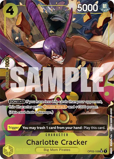Charlotte Cracker OP03-108 Alternate Art PRB01 One Piece Card The Best