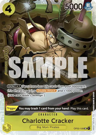 Charlotte Cracker OP03-108 Reprint 1 PRB01 One Piece Card The Best