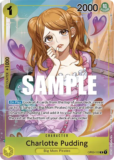 Charlotte Pudding OP03-112 Alternate Art OP03 Pillars of Strength