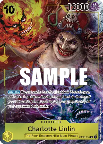 Charlotte Linlin OP03-114 Alternate Art OP03 Pillars of Strength