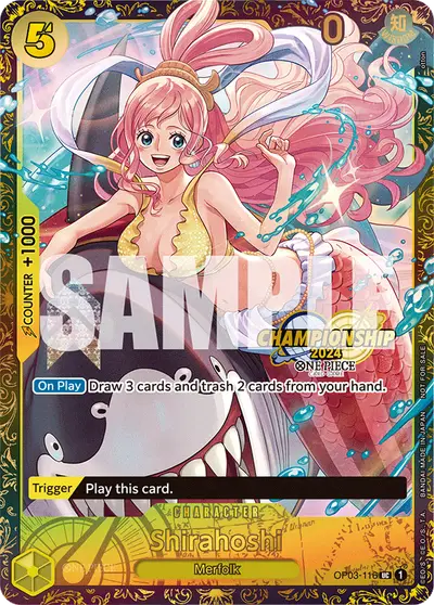 Shirahoshi OP03-116 Parallel 2 Promotion Cards
