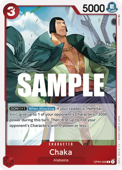 Chaka OP04-008 OP04 Kingdoms of Intrigue