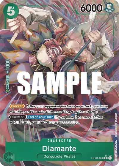 Diamante OP04-028 Alternate Art OP04 Kingdoms of Intrigue