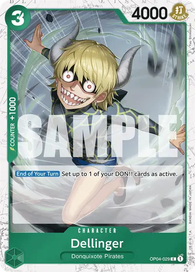 Dellinger OP04-029 Jolly Roger Foil PRB01 One Piece Card The Best