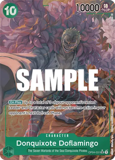 Donquixote Doflamingo OP04-031 Alternate Art OP04 Kingdoms of Intrigue