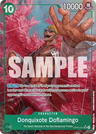 Donquixote Doflamingo OP04-031 Alternate Art PRB01 One Piece Card The Best