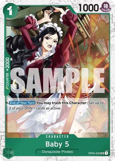 Baby 5 OP04-032 Parallel 2 PRB01 One Piece Card The Best