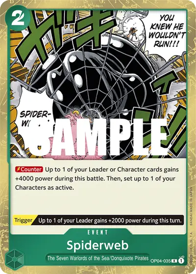 Spiderweb OP04-035 OP04 Kingdoms of Intrigue