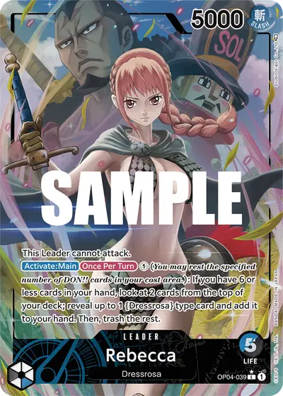 Rebecca OP04-039 Alternate Art OP04 Kingdoms of Intrigue