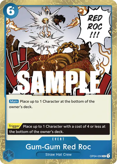 Gum-Gum Red Roc OP04-056 OP04 Kingdoms of Intrigue
