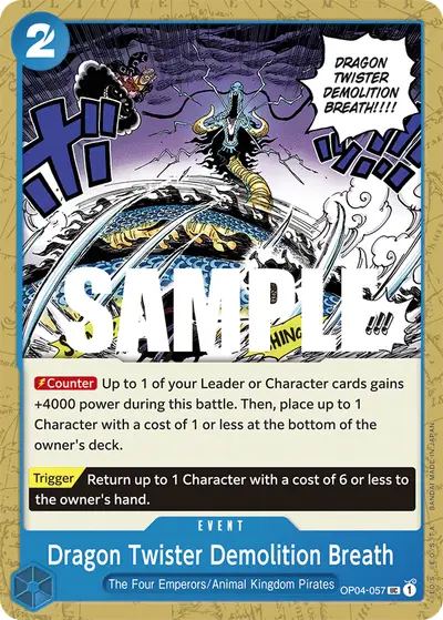 Dragon Twister Demolition Breath OP04-057 OP04 Kingdoms of Intrigue