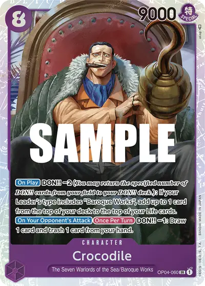Crocodile OP04-060 OP04 Kingdoms of Intrigue