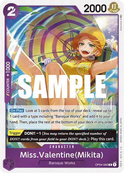 Miss Valentine (Mikita) OP04-066 OP04 Kingdoms of Intrigue