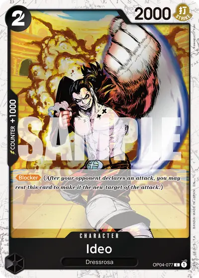 Ideo OP04-077 Pirate Foil PRB02 One Piece Card The Best Vol. 2