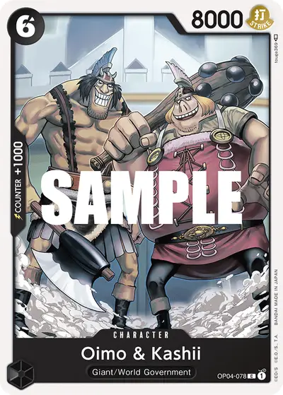 Oimo & Kashii OP04-078 OP04 Kingdoms of Intrigue