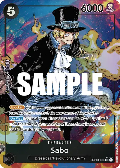 Sabo OP04-083 Alternate Art OP04 Kingdoms of Intrigue