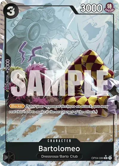 Bartolomeo OP04-089 Full Art PRB01 One Piece Card The Best