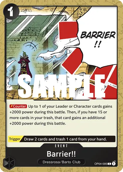 Barrier!! OP04-095 OP04 Kingdoms of Intrigue