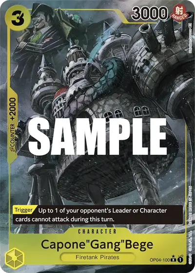 Capone "Gang" Bege OP04-100 Alternate Art OP04 Kingdoms of Intrigue