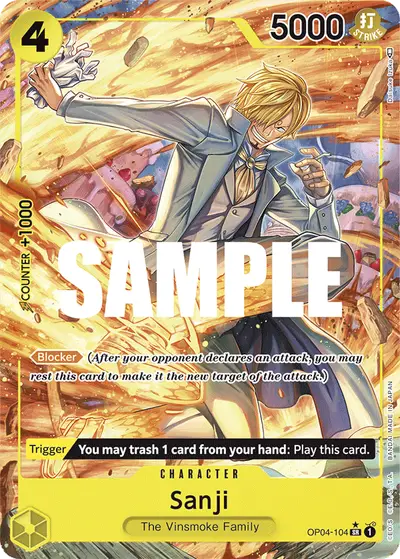 Sanji OP04-104 Alternate Art OP04 Kingdoms of Intrigue