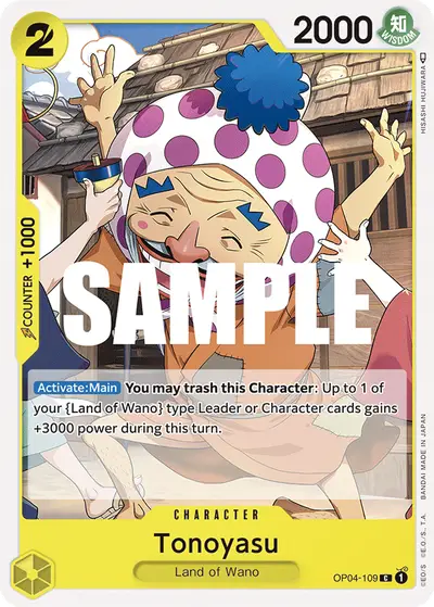 Tonoyasu OP04-109 OP04 Kingdoms of Intrigue