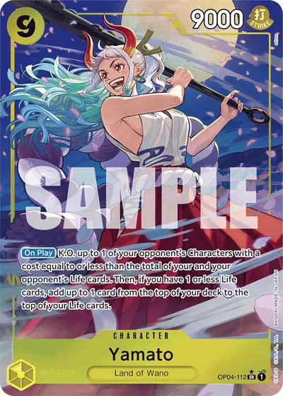 Yamato OP04-112 Alternate Art PRB01 One Piece Card The Best