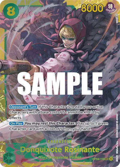 Donquixote Rosinante OP04-119 OP04 Kingdoms of Intrigue