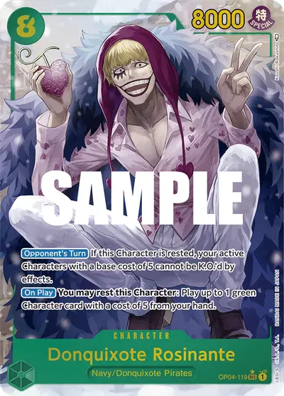 Donquixote Rosinante OP04-119 Alternate Art OP04 Kingdoms of Intrigue