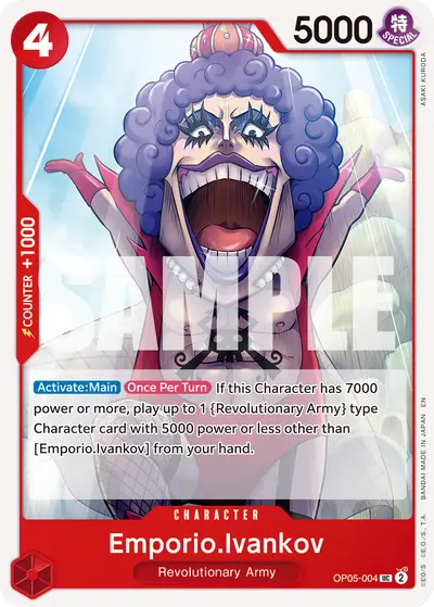 Emporio Ivankov OP05-004 Reprint PRB02 One Piece Card The Best Vol. 2