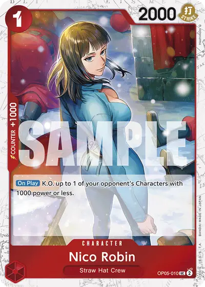 Nico Robin OP05-010 Jolly Roger Foil PRB01 One Piece Card The Best