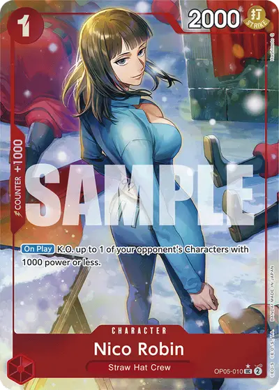 Nico Robin OP05-010 Full Art PRB01 One Piece Card The Best