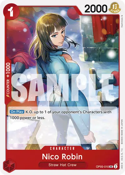 Nico Robin OP05-010 Reprint PRB01 One Piece Card The Best