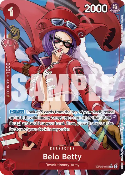 Belo Betty OP05-015 Alternate Art PRB01 One Piece Card The Best