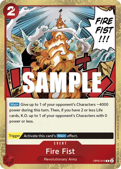Fire Fist OP05-019 OP05 Awakening of the New Era